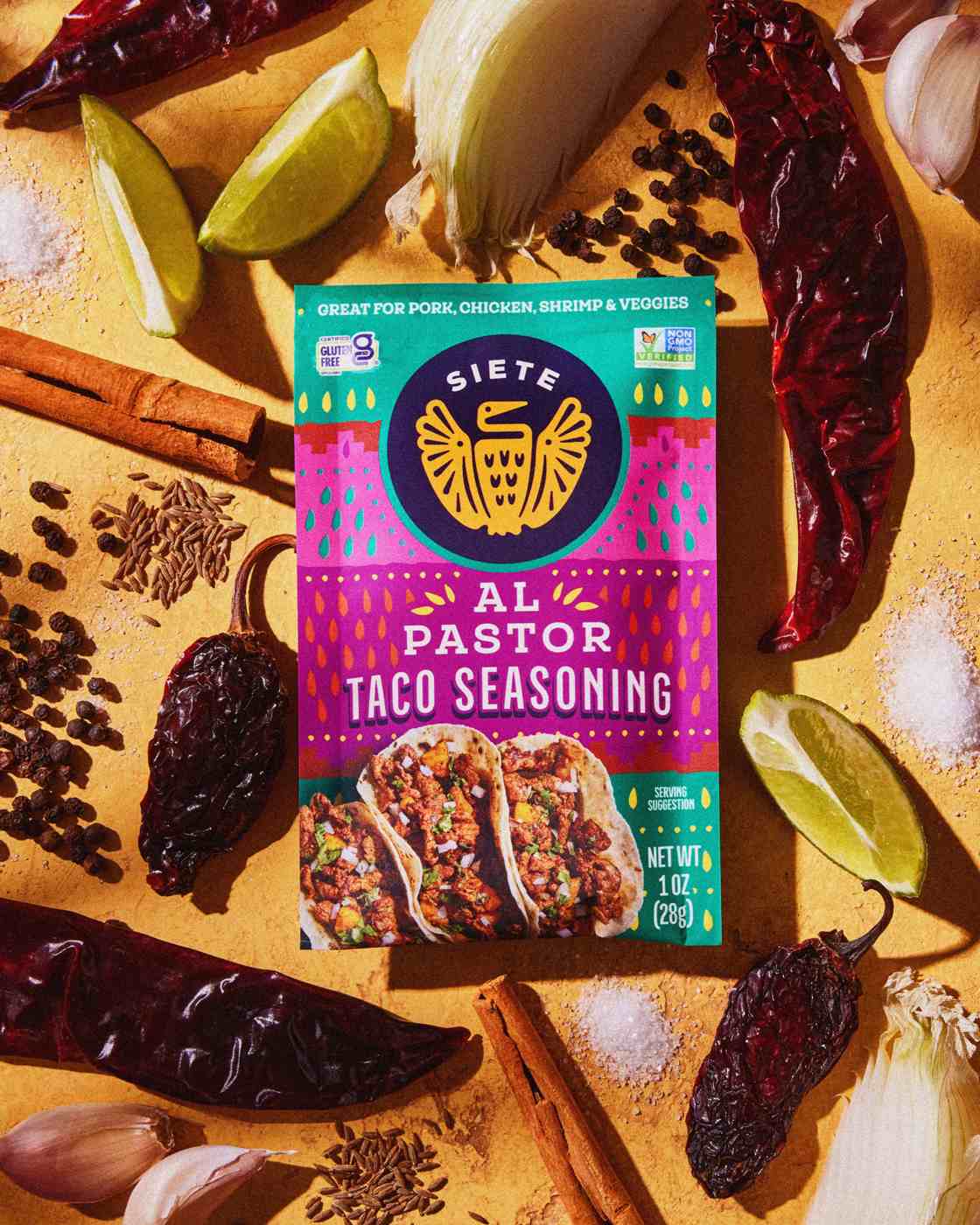 Siete Al Pastor Taco Seasoning; image 2 of 5