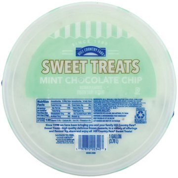 Hill Country Fare Sweet Treats Mint Chocolate Chip Frozen Dairy Dessert