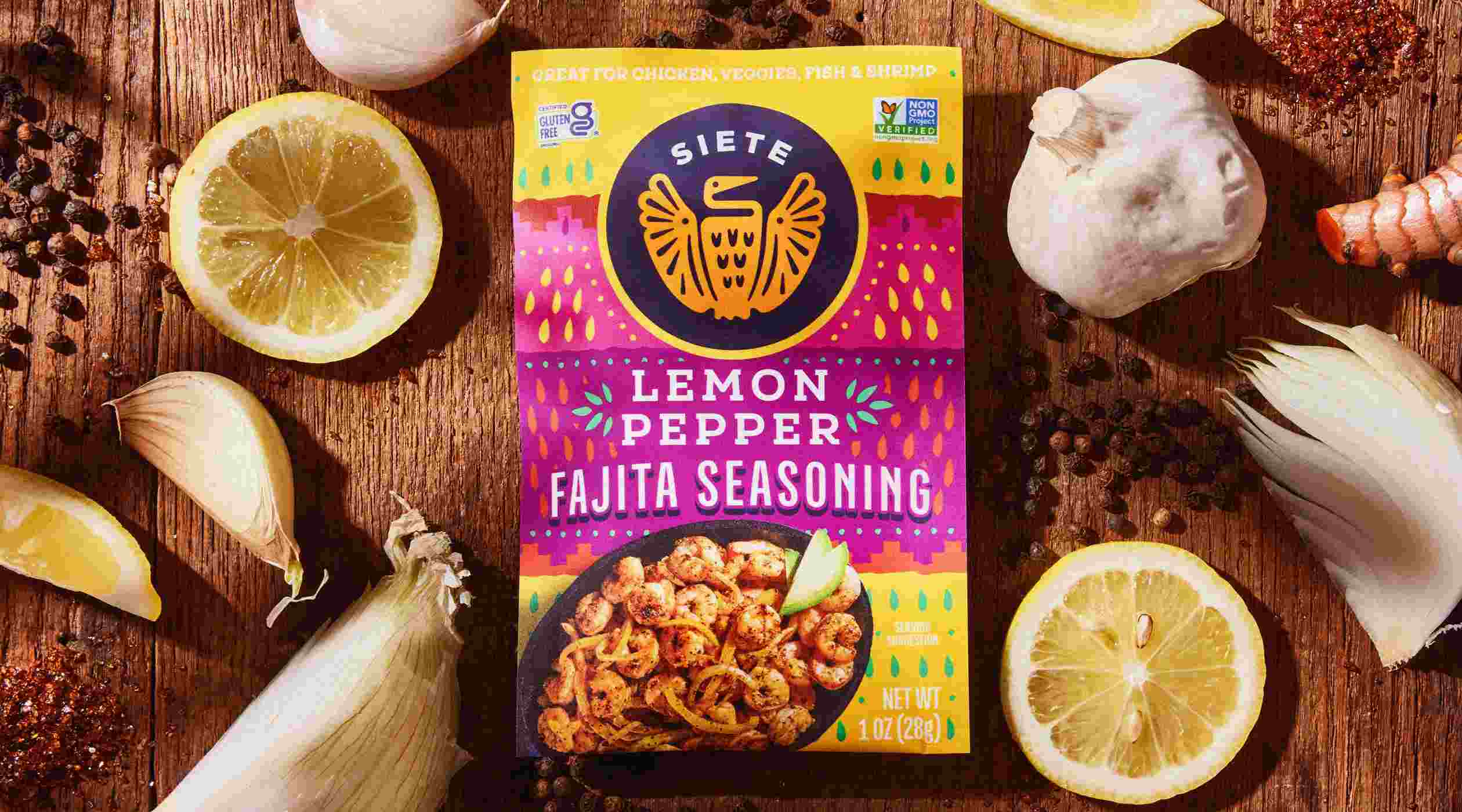 Siete Lemon Pepper Fajita Seasoning; image 3 of 5