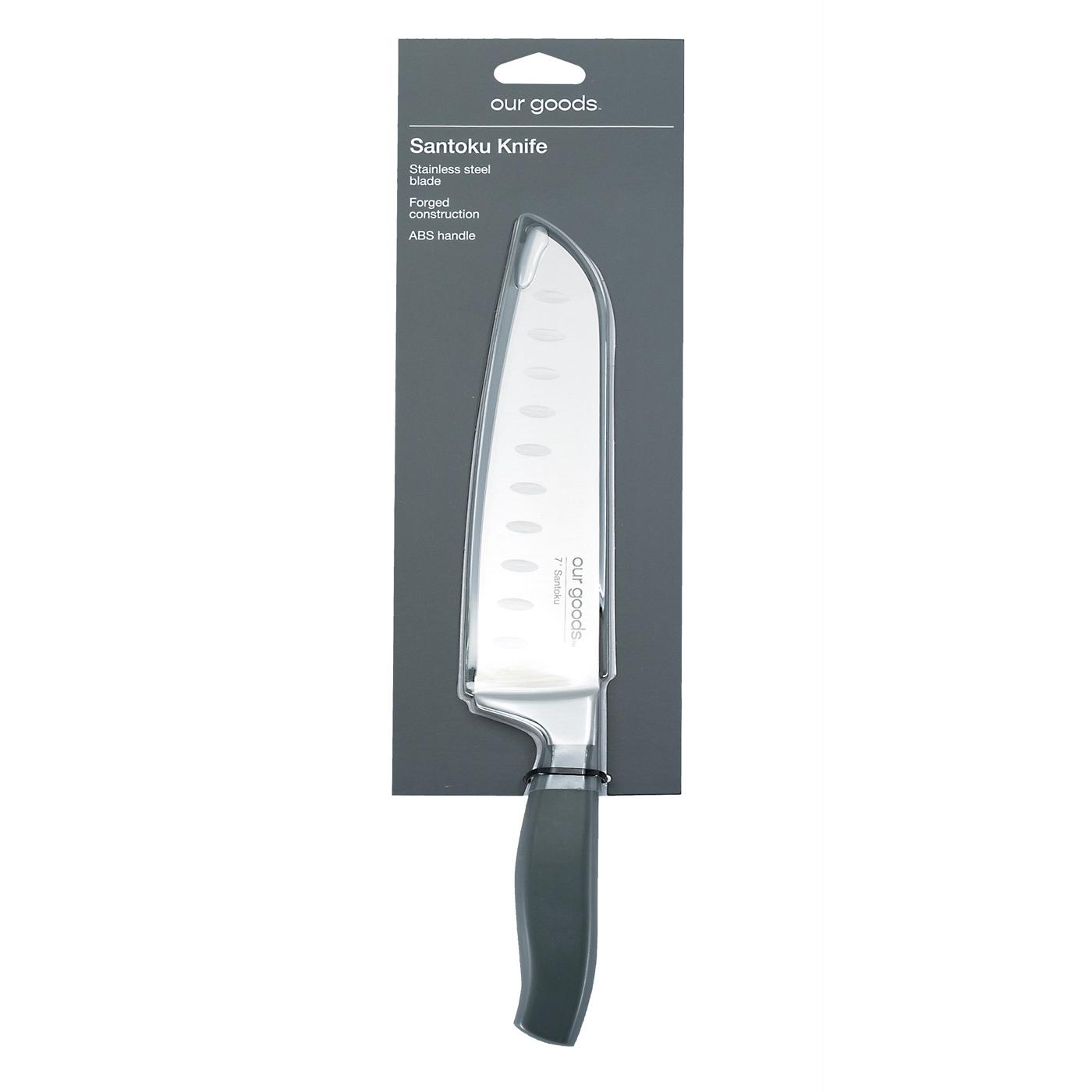 our goods Santoku Knife with Sheath; image 1 of 3