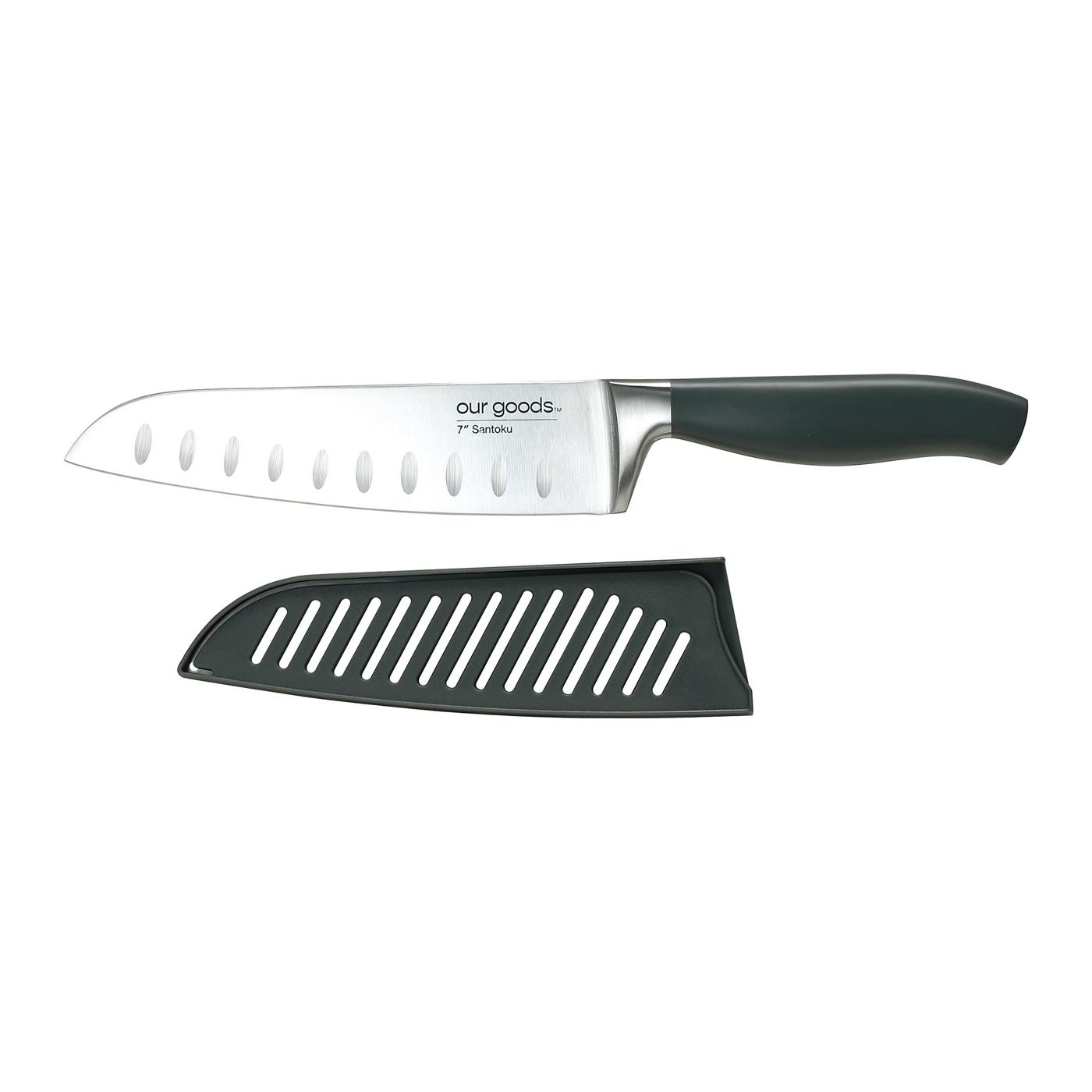 our goods Santoku Knife with Sheath; image 2 of 3