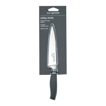our goods Utility Knife with Sheath, 5''