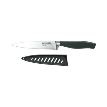 our goods Utility Knife with Sheath, 5''