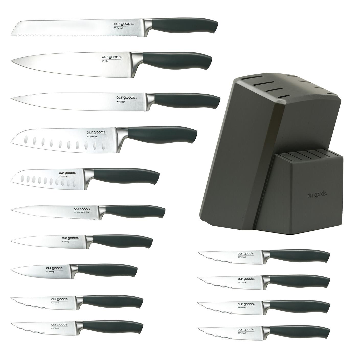 our goods Cutlery Set with Knife Block; image 2 of 5