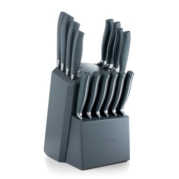 our goods Cutlery Set with Knife Block, 15 pc