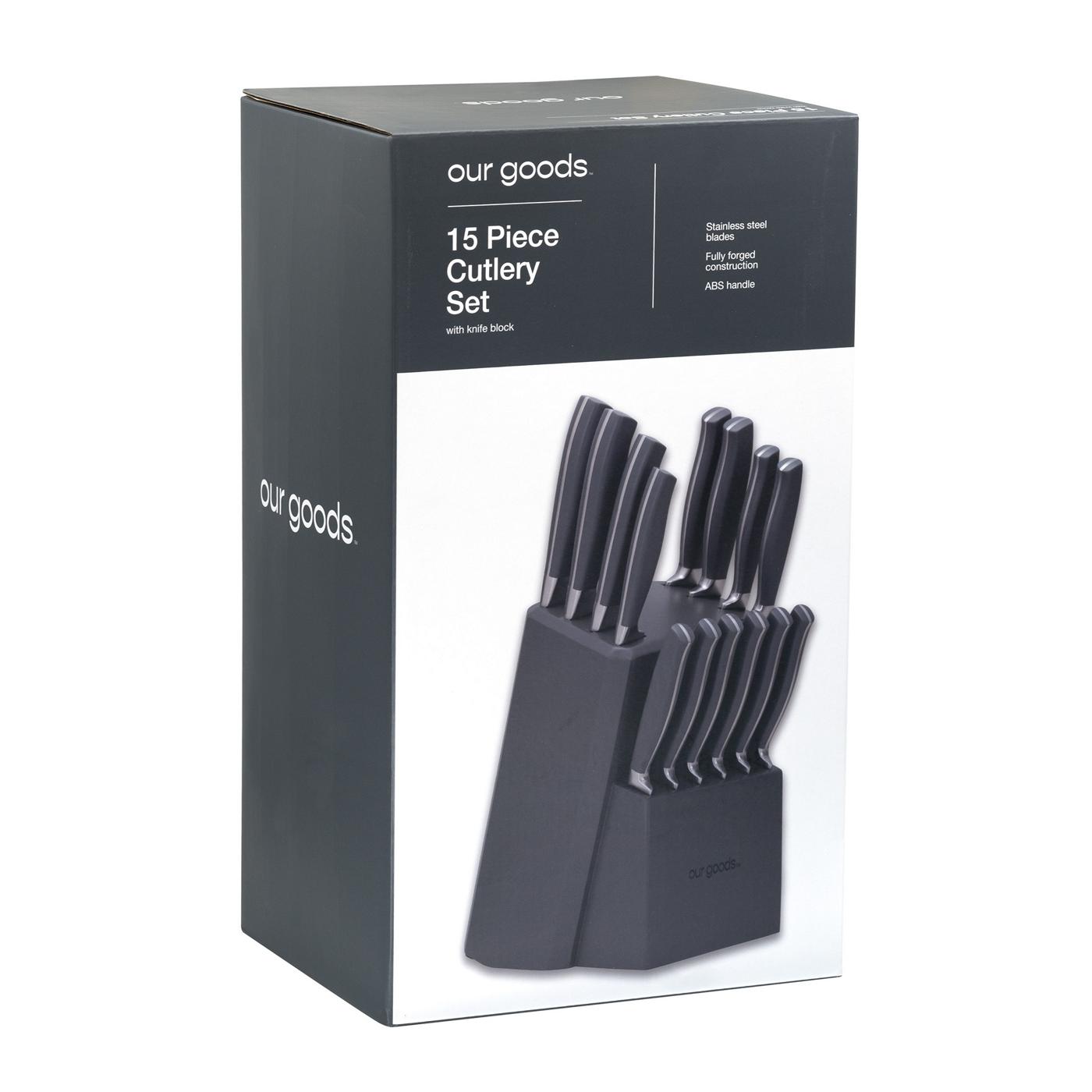 our goods Cutlery Set with Knife Block; image 4 of 5