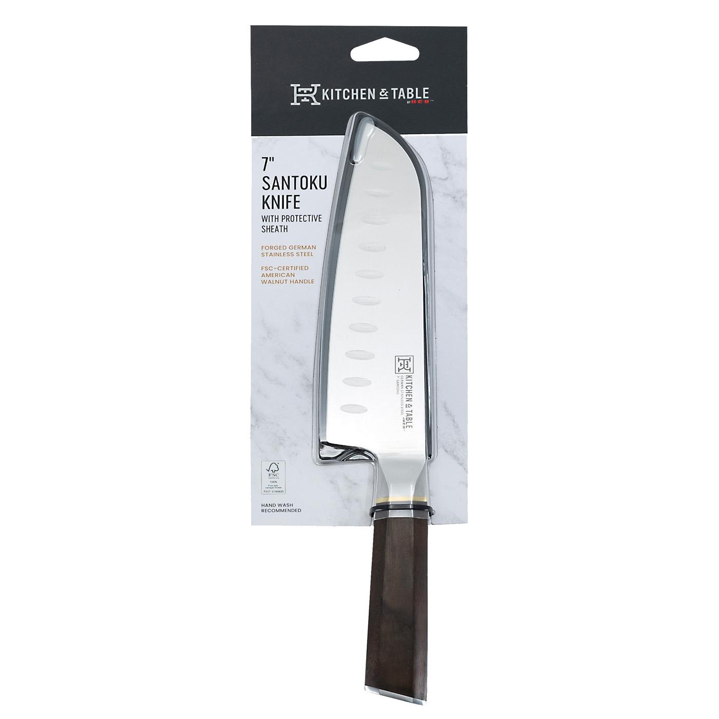 Kitchen & Table by H-E-B Santoku Knife With Sheath; image 1 of 3