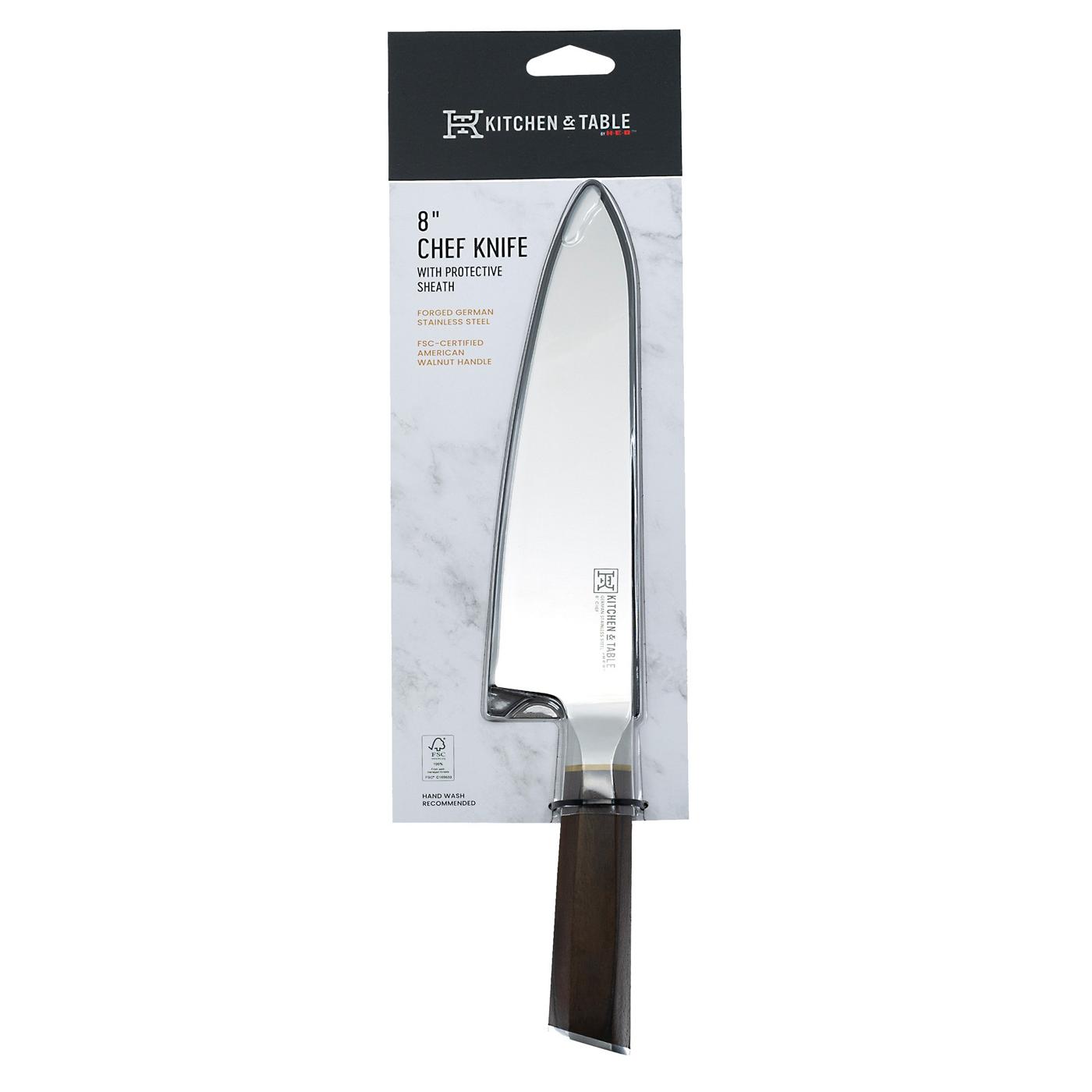 Kitchen & Table by H-E-B Chef Knife With Sheath; image 1 of 5