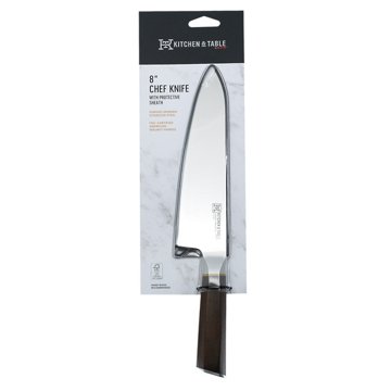 Kitchen & Table by H-E-B Chef Knife With Sheath, 8''