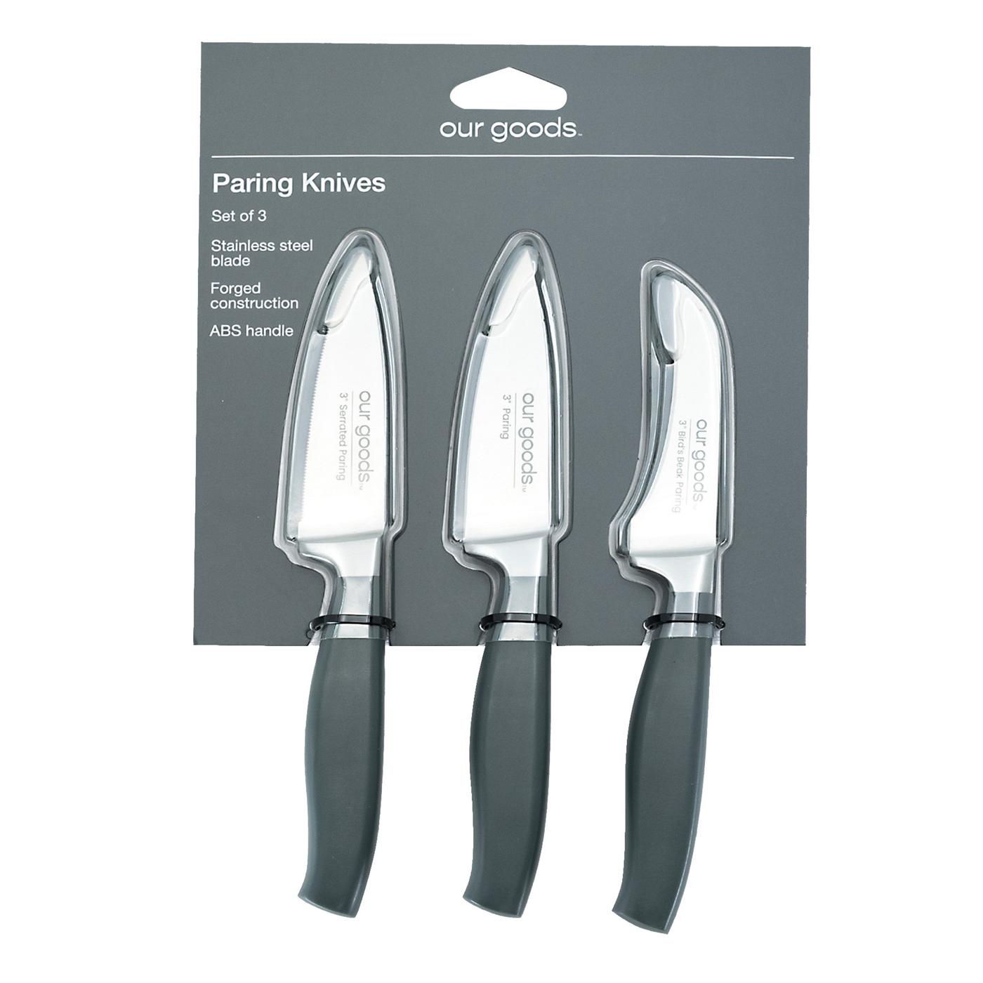 our goods Paring Knives Set; image 1 of 3