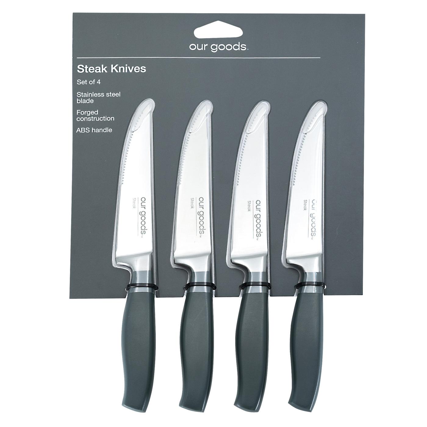 our goods Steak Knife Set; image 1 of 3