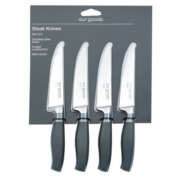 our goods Steak Knife Set, 4 pk
