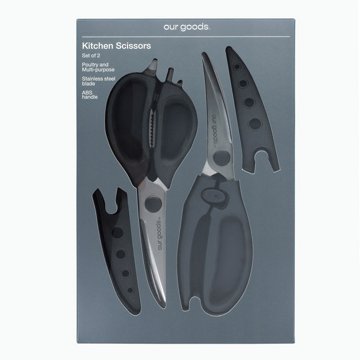 our goods Multi-purpose Kitchen Scissors Set, 2 pk