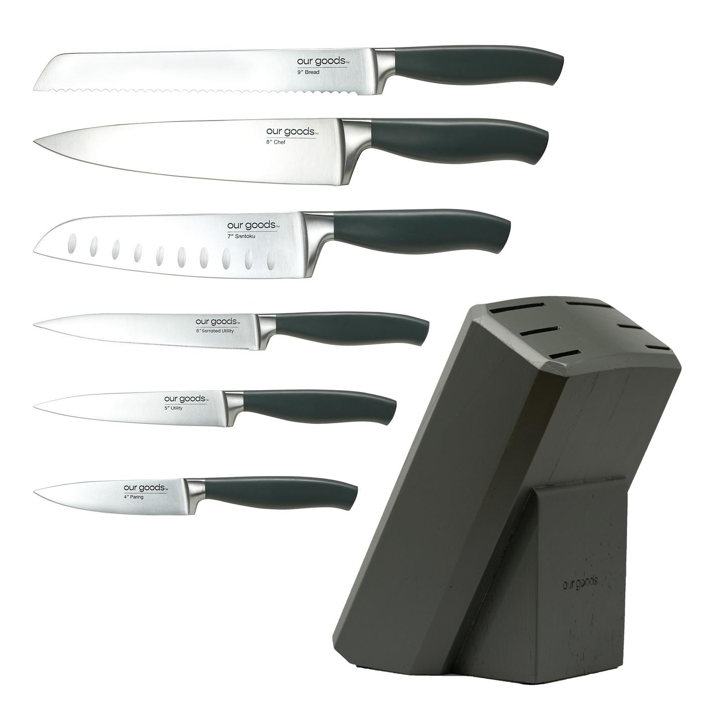 our goods Cutlery Set with Knife Block; image 2 of 5