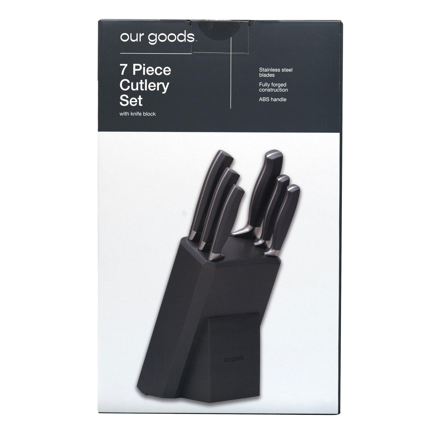 our goods Cutlery Set with Knife Block; image 3 of 5