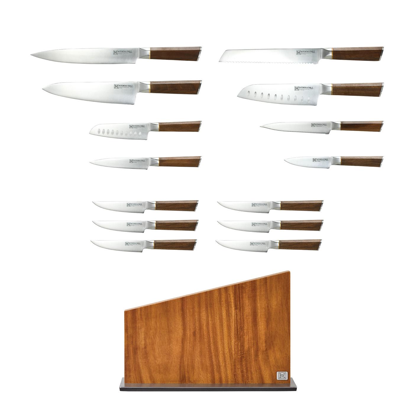 Kitchen & Table by H-E-B Magnetic Knife Block Set - Shop Knives at H-E-B