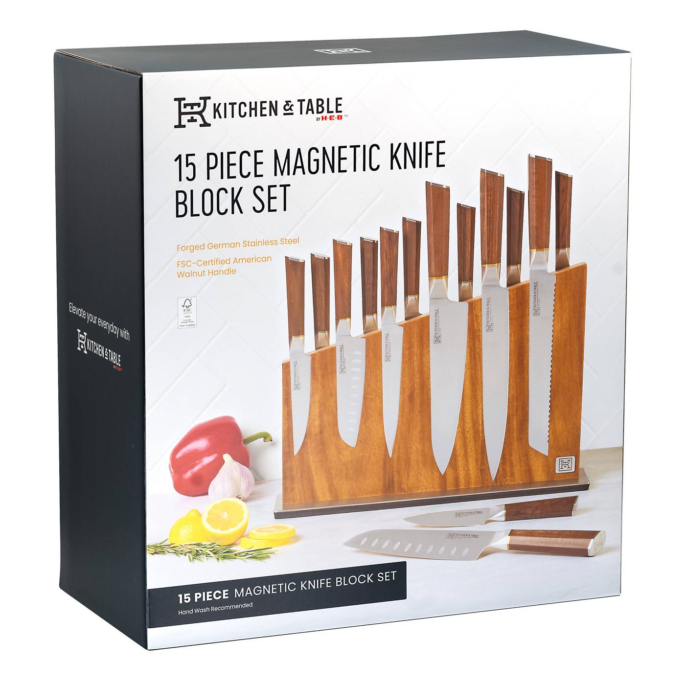 Kitchen & Table by H-E-B Magnetic Knife Block Set; image 3 of 6