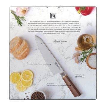 Kitchen & Table by H-E-B Magnetic Knife Block Set, 15 pc