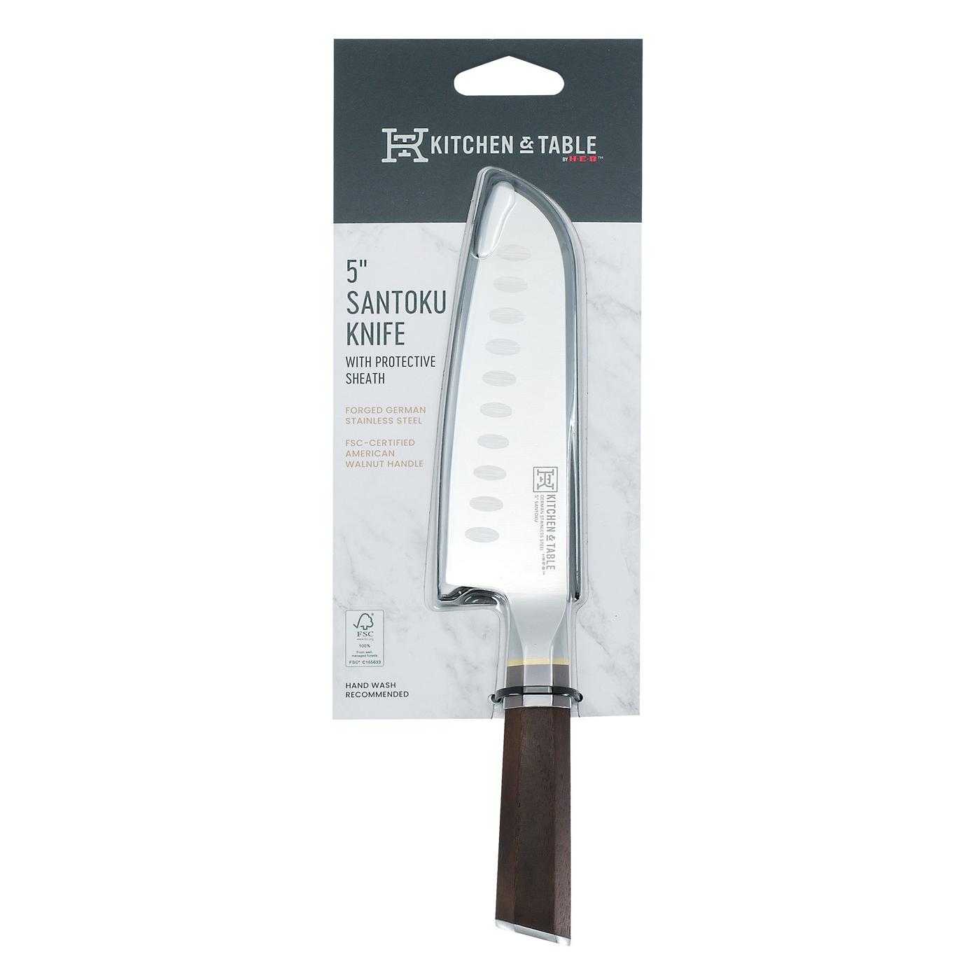 Kitchen & Table by H-E-B Santoku Knife With Sheath; image 1 of 2