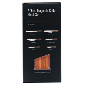 Kitchen & Table by H-E-B Magnetic Knife Block Set, 7 pc