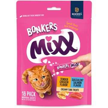 Bonkers Mixx Cat Treats Chicken and Salmon