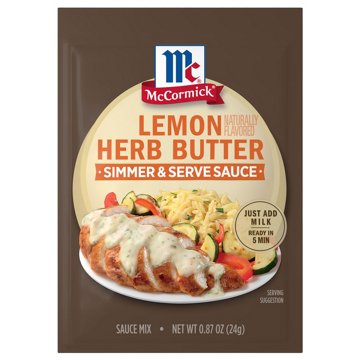 McCormick Lemon Naturally Flavored Herb Butter Sauce Mix, 0.87 oz