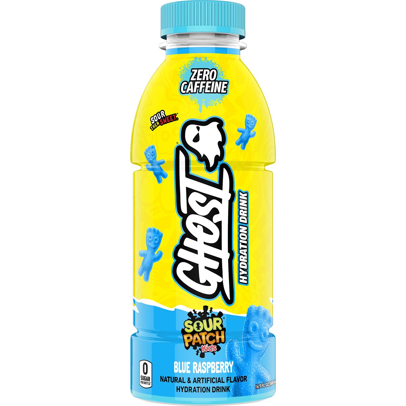 Ghost Zero Caffeine Hydration Drink - Sour Patch Kids Blue