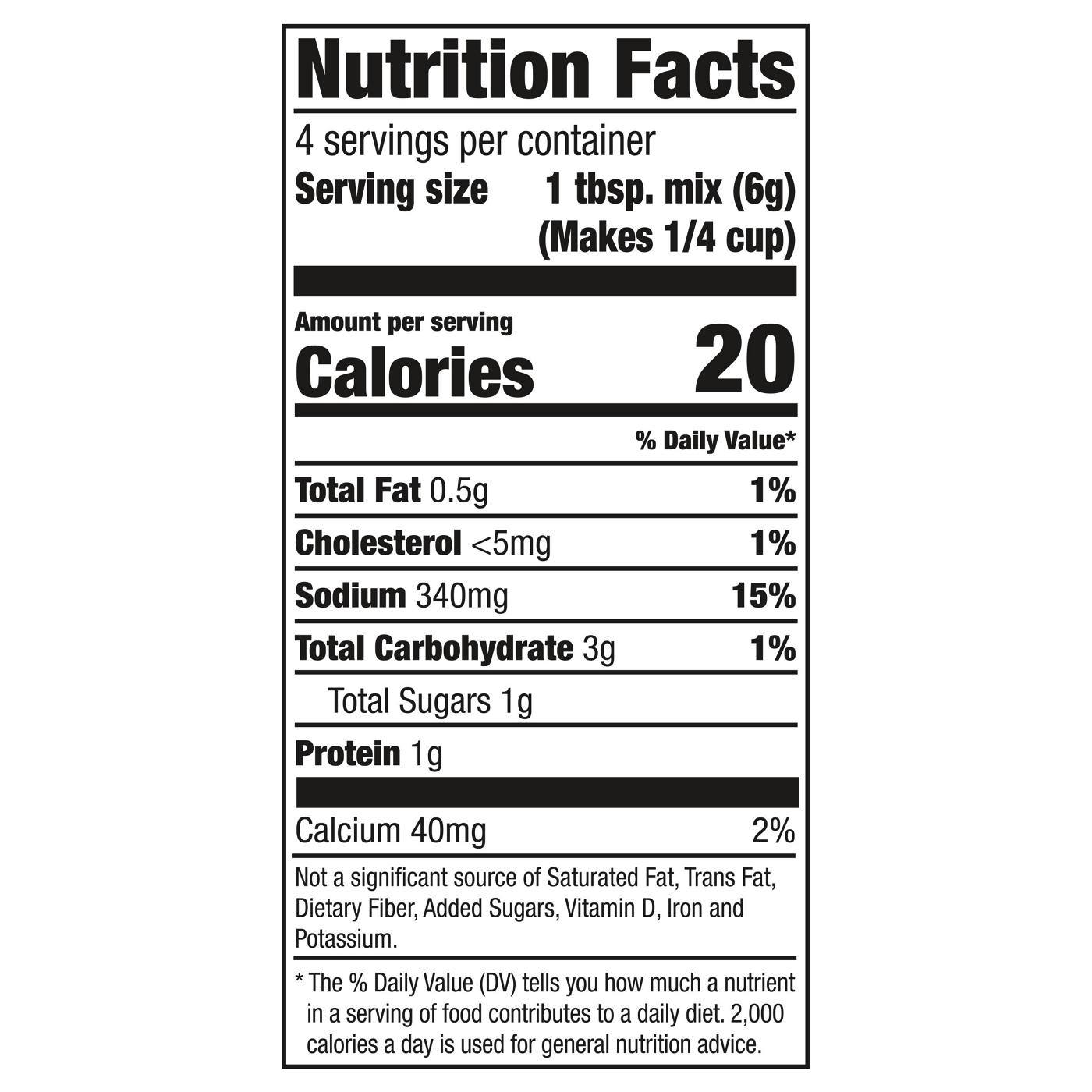 McCormick Parmesan Garlic Sauce Mix; image 9 of 10