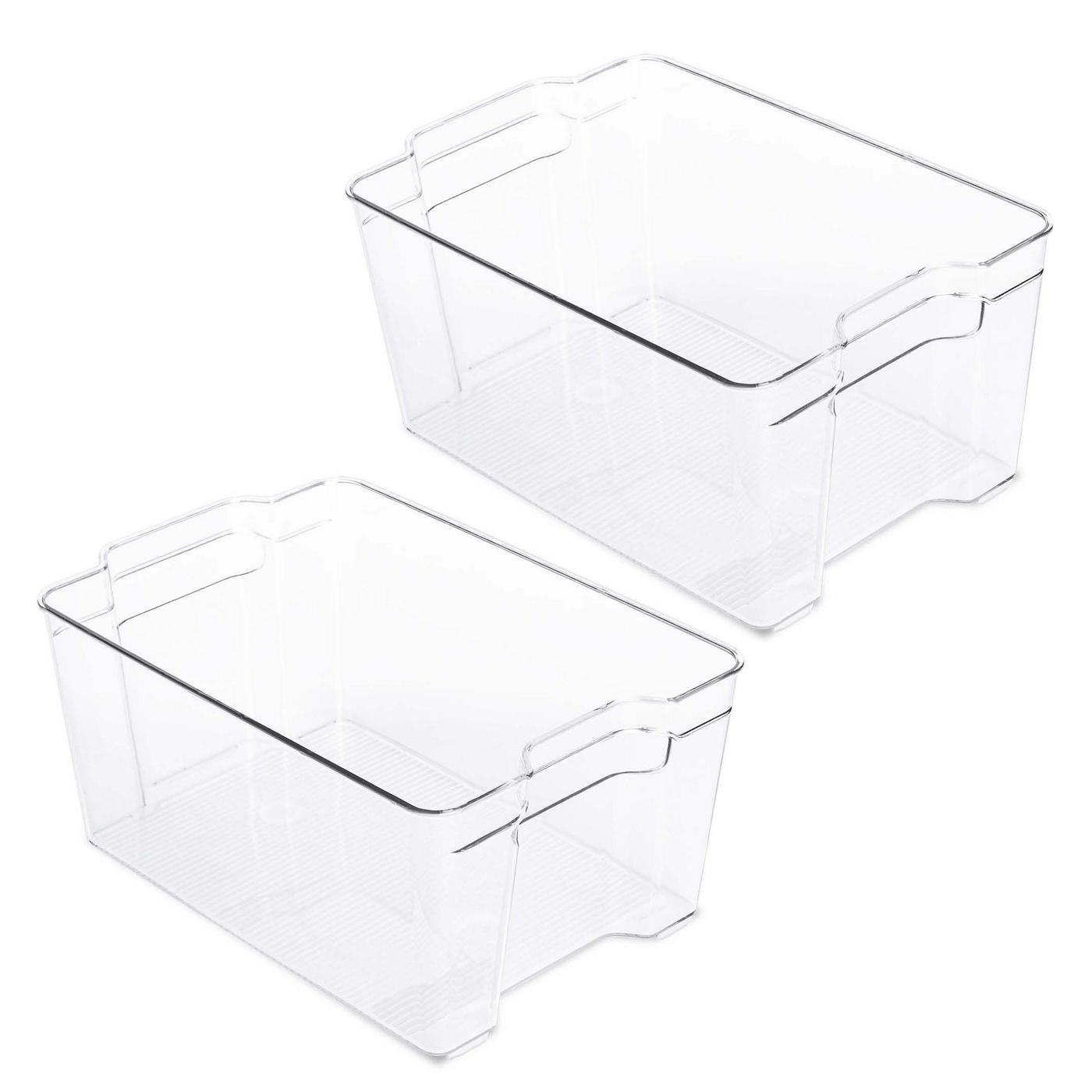 Smart Design Tall Fridge Storage Bins, 2 Pk; image 1 of 3