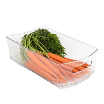 Smart Design Fridge Storage Bins, 3 Pk, 8" x 14.5"
