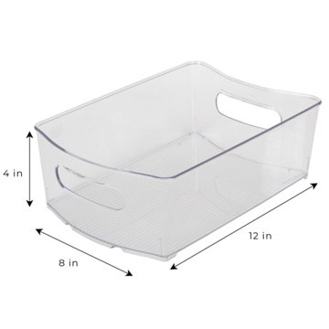 Smart Design Fridge Storage Bins, 2 Pk, 8" x 12"