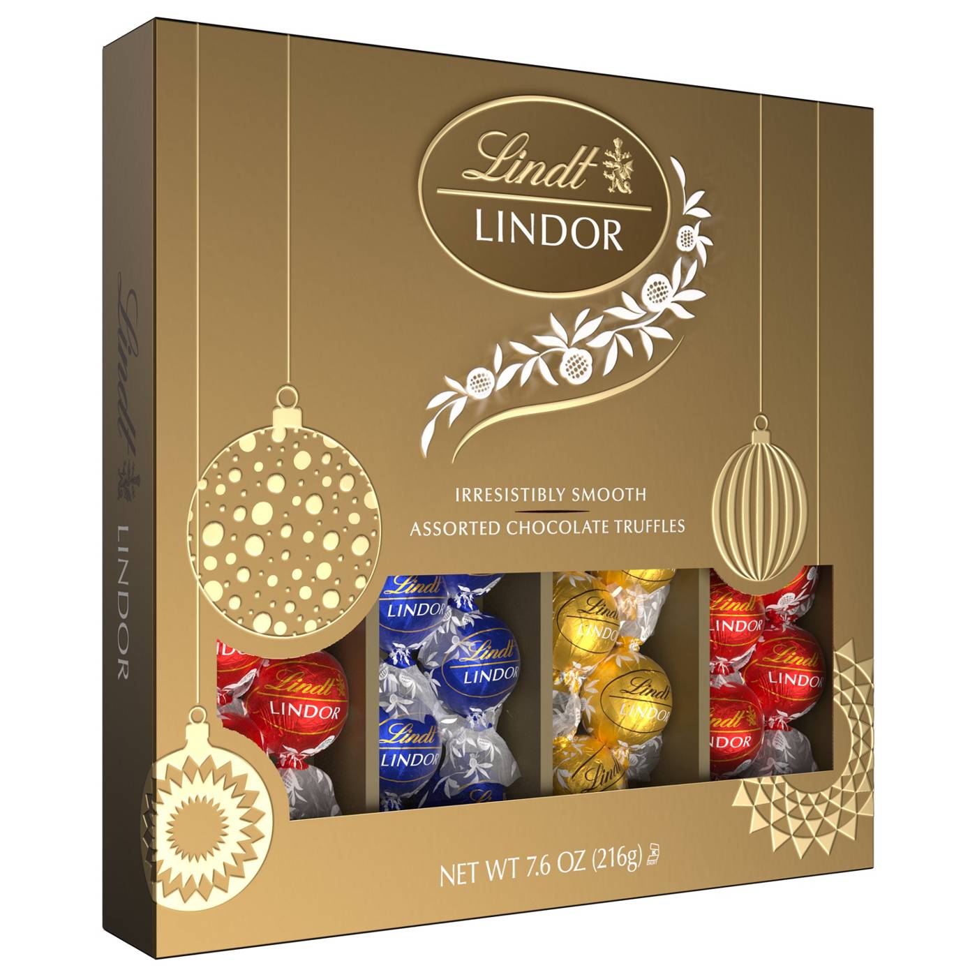 Lindt Lindor Assorted Chocolate Truffles Christmas Gift Box; image 1 of 2