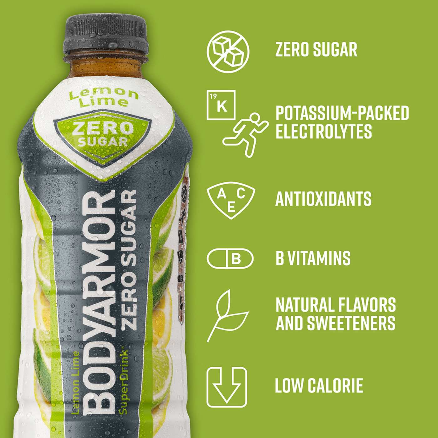 BODYARMOR Zero Sugar Sports Drink - Lemon Lime; image 4 of 7