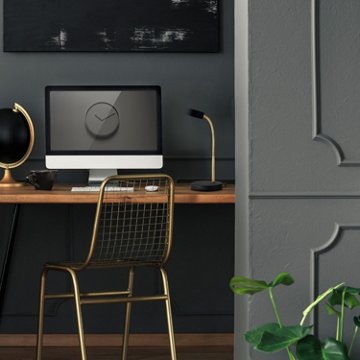 Globe Cory LED Desk Lamp - Matte Black