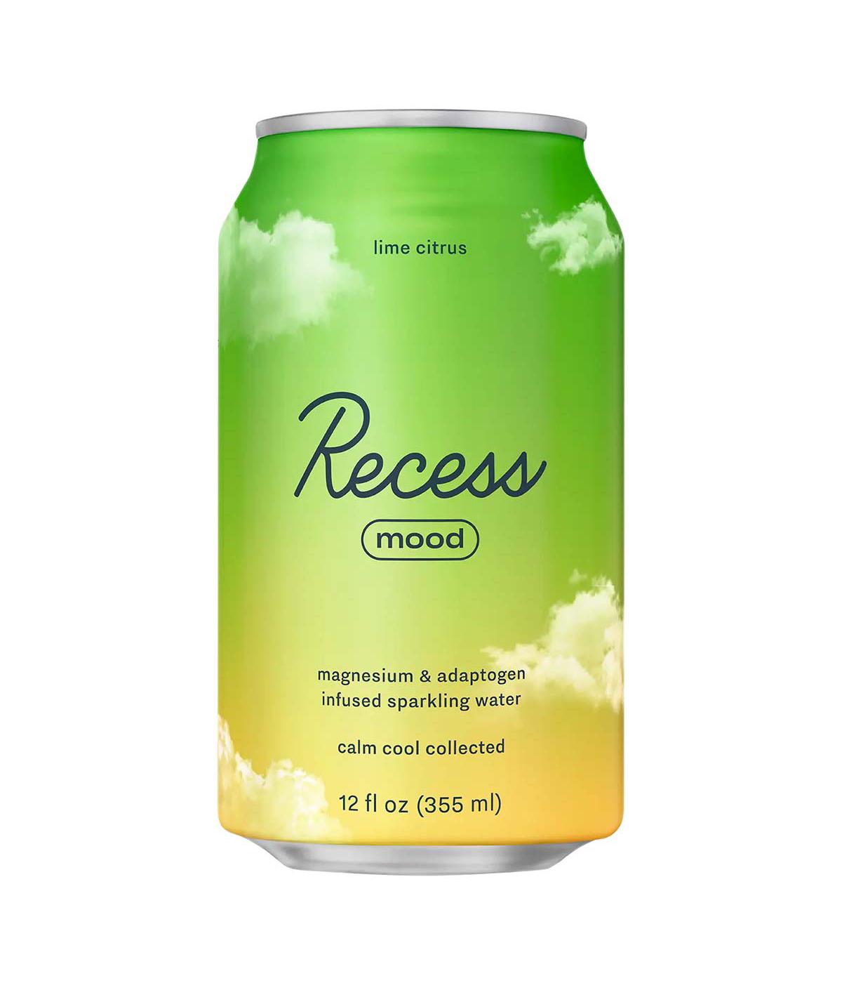 Recess Mood Lime Citrus Sparkling Water 6 pk Cans; image 3 of 3