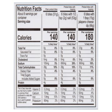 SUPERPRETZEL Soft Pretzel Bites - Jalapeno Cheddar, 21 oz