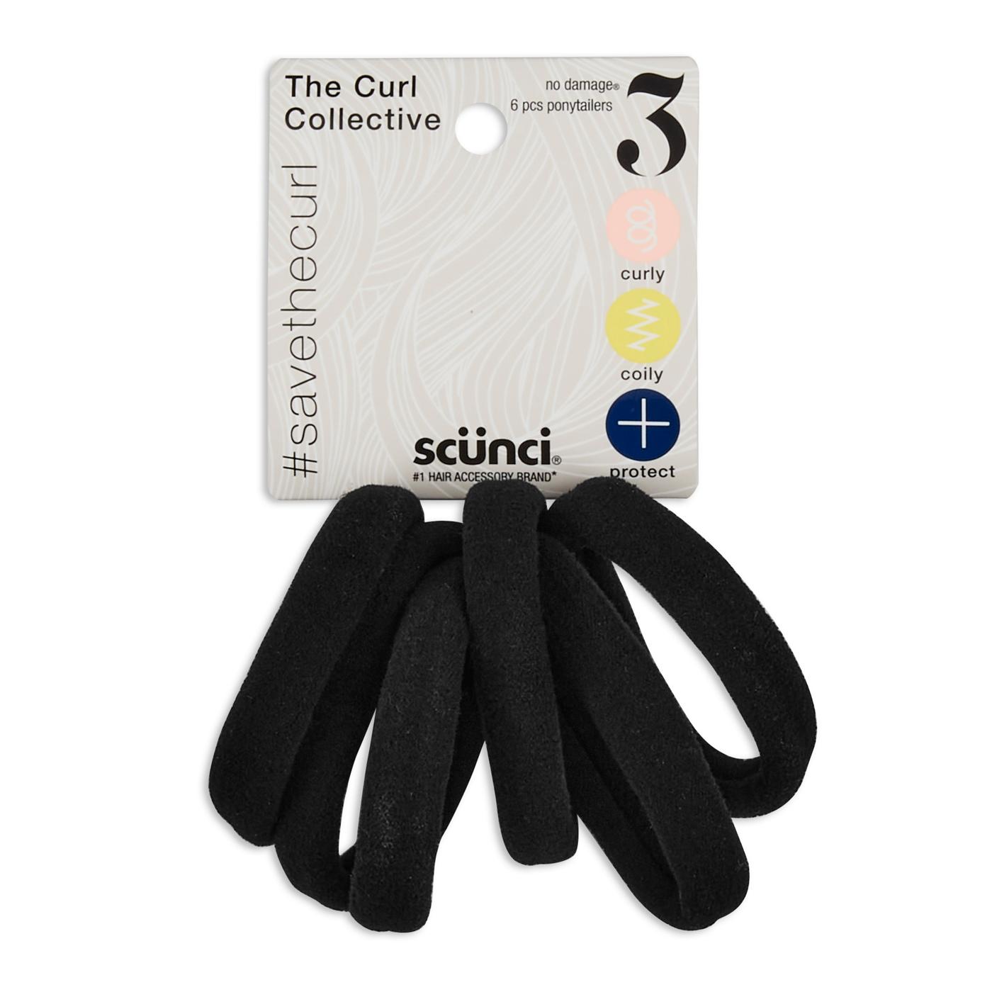 Scunci The Curl Collective Ponytail Holder - Black; image 1 of 2