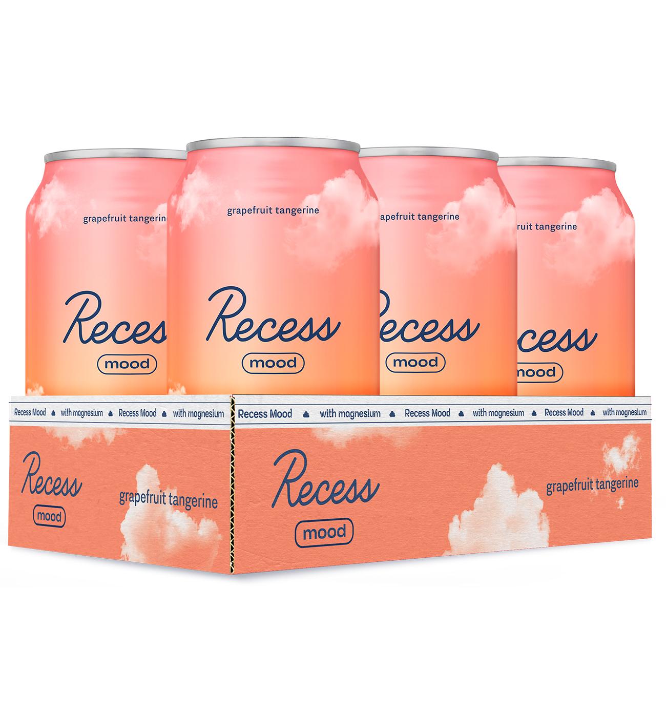 Recess Mood Grapefruit Tangerine Sparkling Water 6 pk Cans; image 1 of 2