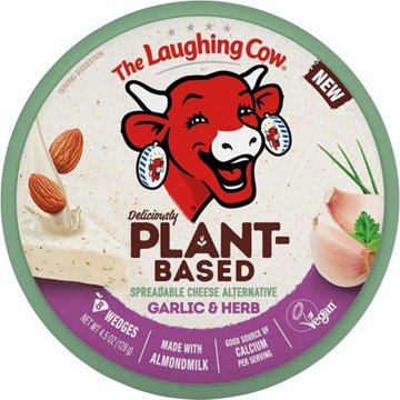 The Laughing Cow Plant-Based Cheese Spread - Garlic & Herb, 8ct