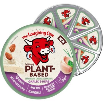 The Laughing Cow Plant-Based Cheese Spread - Garlic & Herb, 8ct
