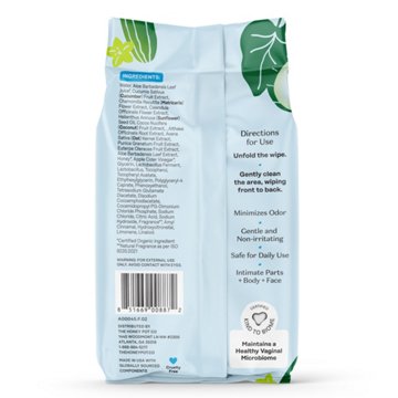 The Honey Pot Intimate Wipes - Sensitive with Cucumber Aloe, 30 ct