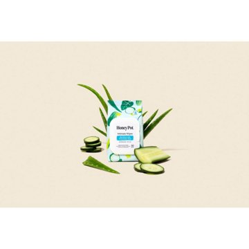 The Honey Pot Intimate Wipes - Sensitive with Cucumber Aloe, 30 ct