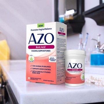 Azo Boric Acid Vaginal Suppositories, 30 ct