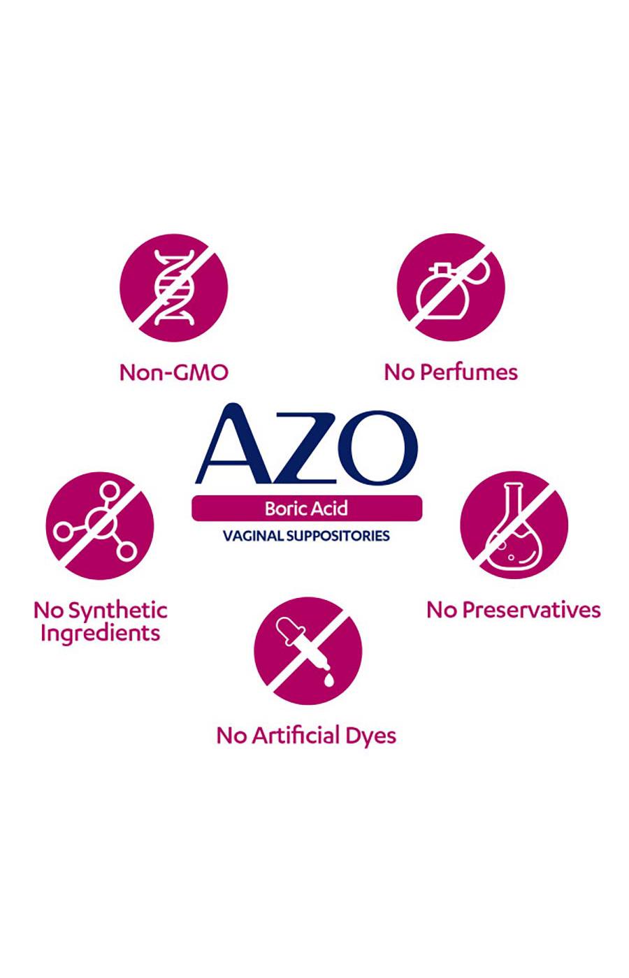 Azo Boric Acid Vaginal Suppositories; image 4 of 6