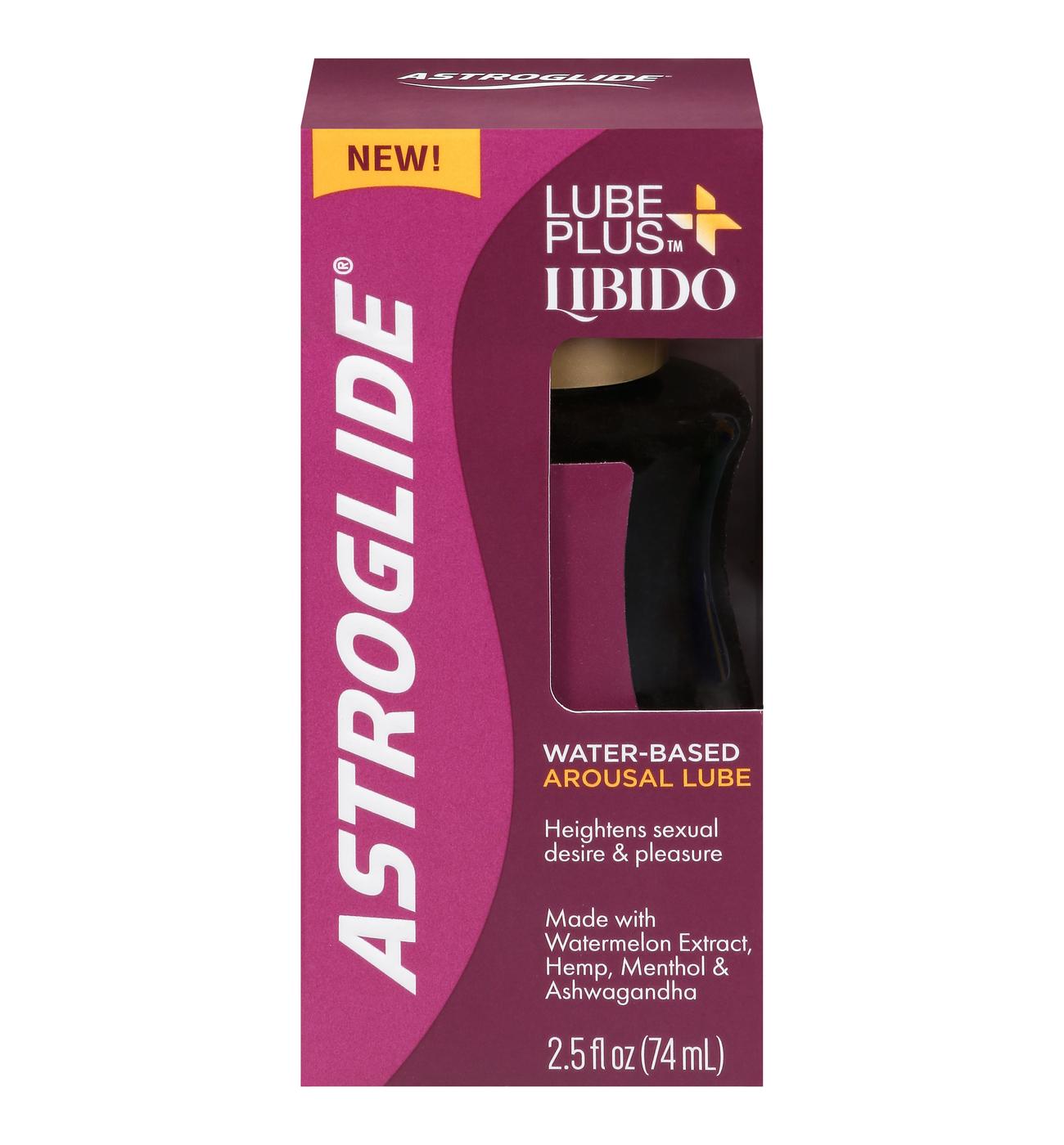 Astroglide Lube Plus Libido Water-Based Personal Lubricant; image 1 of 3