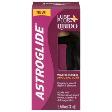 Astroglide Lube Plus Libido Water-Based Personal Lubricant, 2.5 oz