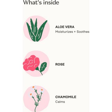 The Honey Pot Intimate Wipes - Sensitive with Rosewater, 30 ct