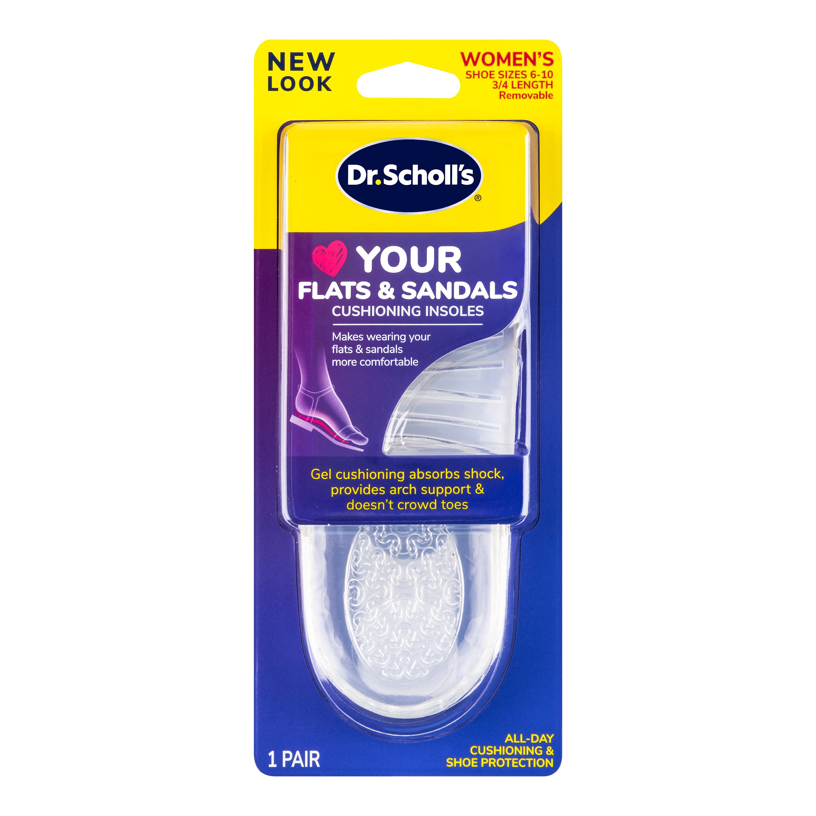 Dr. Scholl s Love Your Flats Sandals Cushioning Insoles Women s Size 6 10 Shop Foot care at H E B