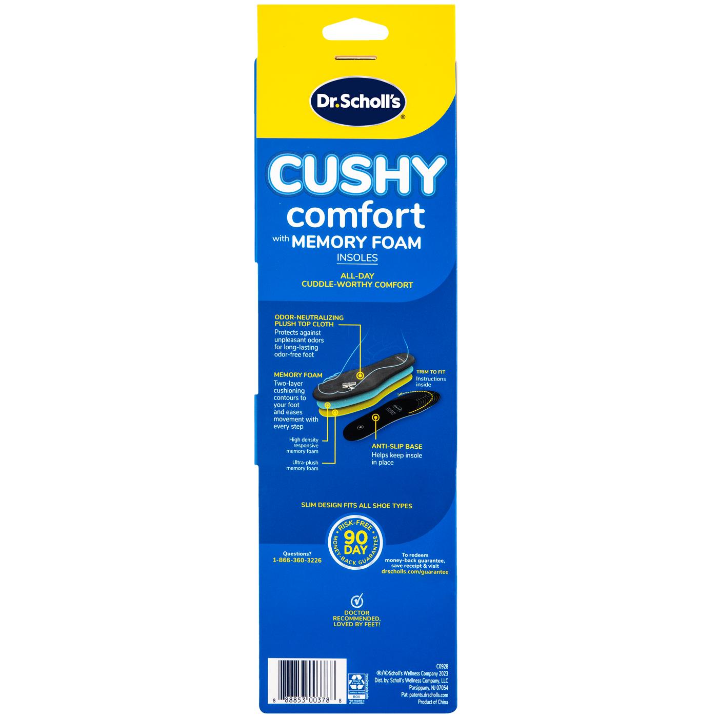 Dr. Scholl's Cushy Comfort Memory Foam Insoles - Men's Size 7-13; image 2 of 2