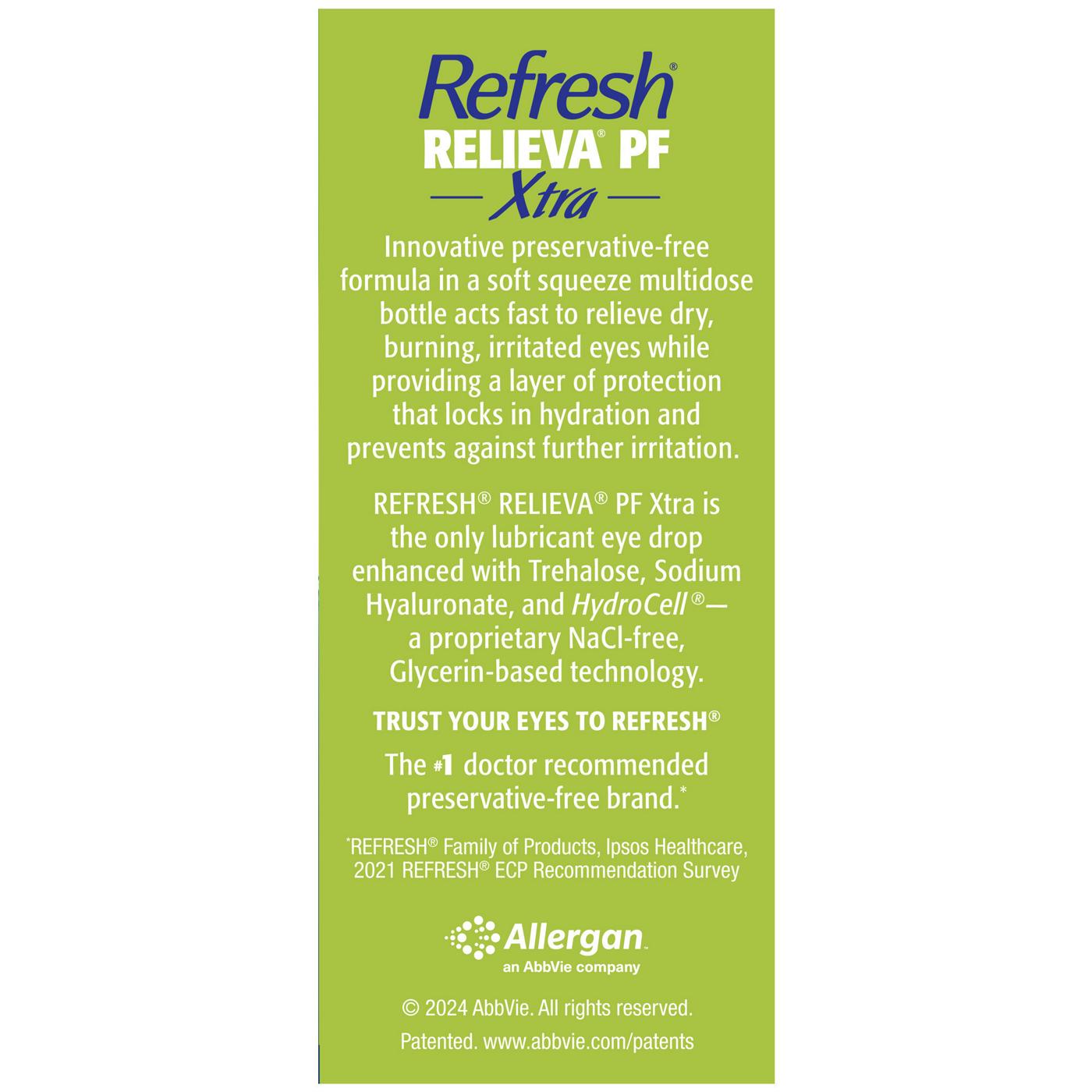 Refresh Relieva PF Xtra Multidose Lubricant Eye Drops; image 4 of 6